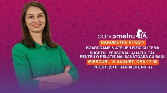 Banometru Pitești: Începe cu un joc. Pleacă cu un plan | Boardgame & atelier financiar