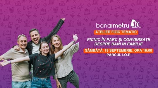 Atelier fizic tematic: Picnic în parc și conversații despre bani în familie