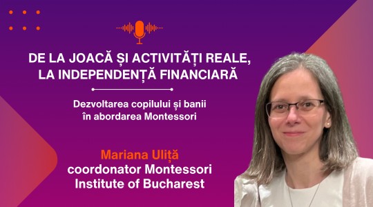 Educația financiară a copiilor în abordarea Montessori. Ghid pe grupe de vârstă