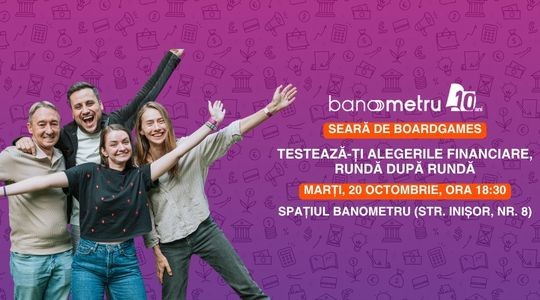 Seară de boardgames și conversații despre bani