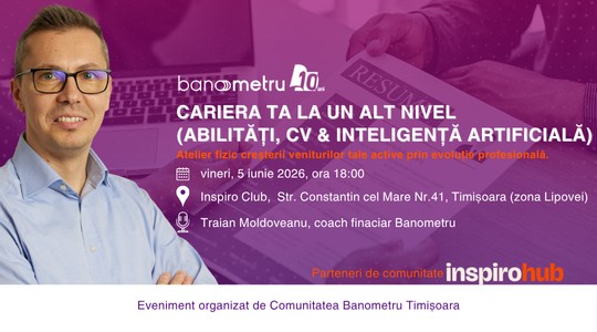 Banometru Timișoara: Cariera ta la un alt nivel (Abilități, CV & Inteligență Artificială)